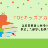 TOEキッズアカデミー五反田教室の無料体験に参加した感想と勧誘の実態